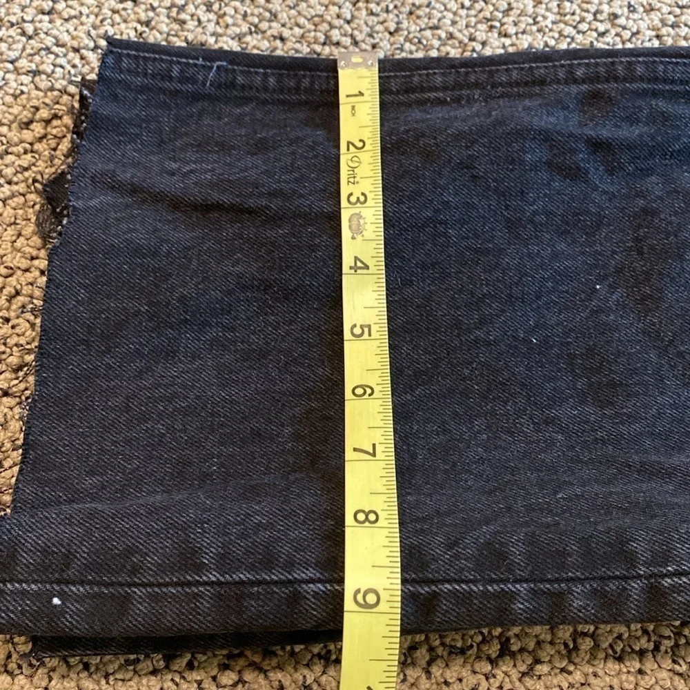 Zara Black Distressed wide Legged Jeans Size 0 in EUC